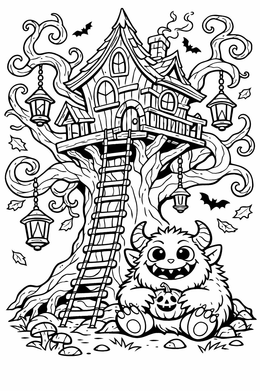 monster coloring pages for kids | Halloween activity sheets | fun printable designs