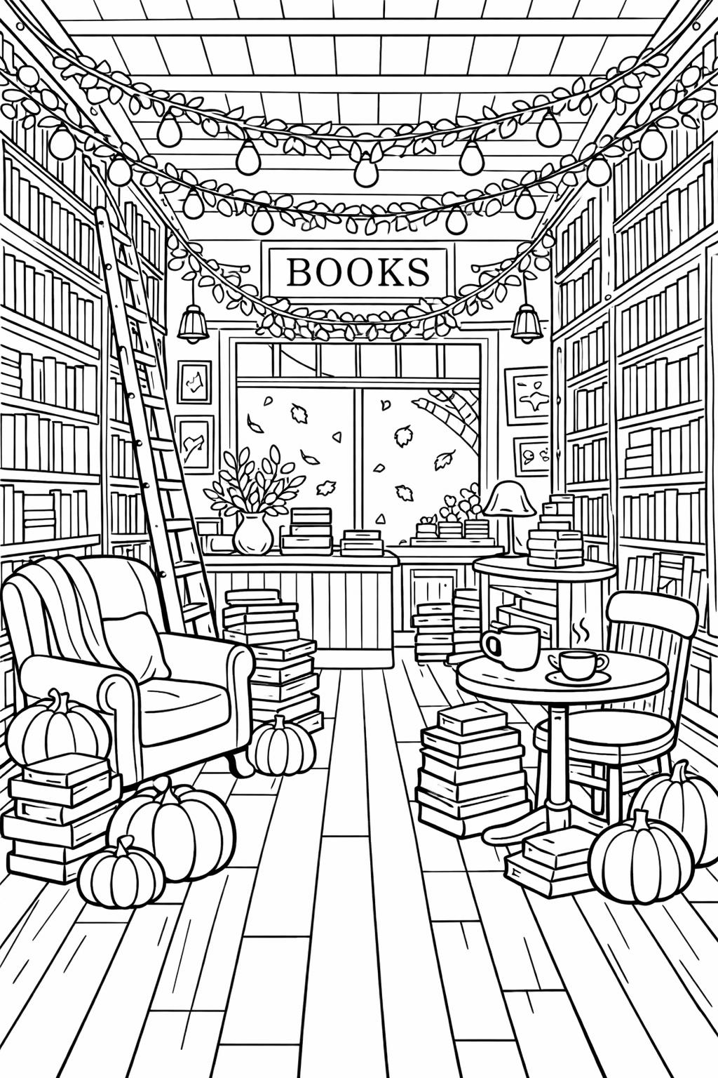 autumn mandala coloring page | detailed seasonal pattern | adult coloring activity