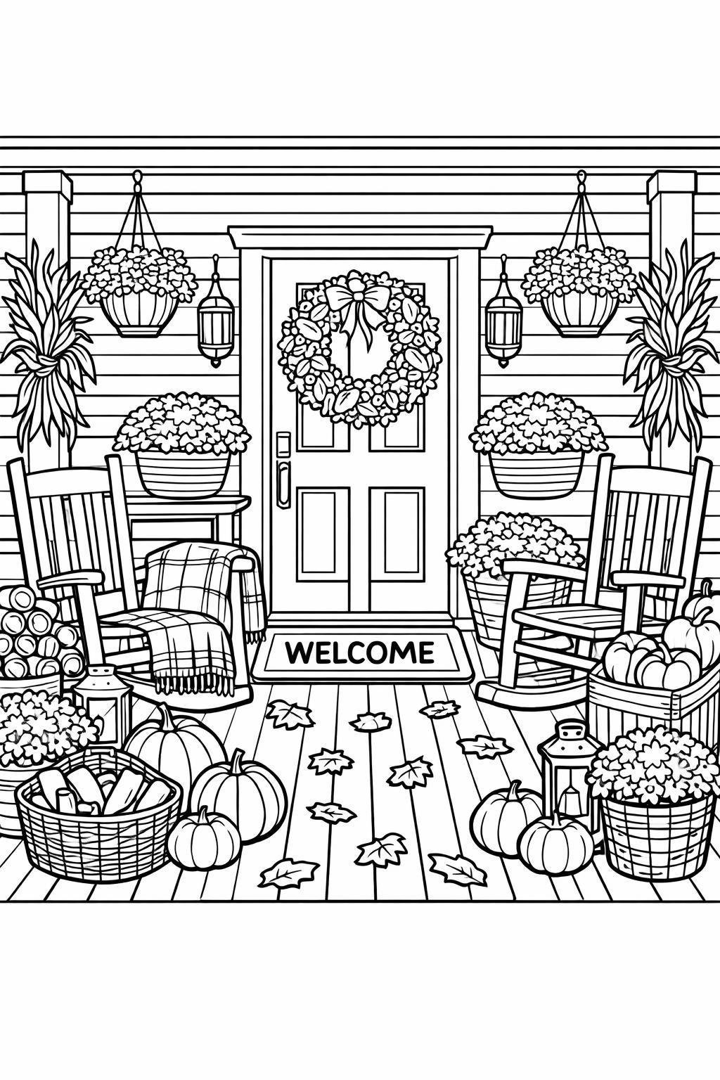 aesthetic sunflower coloring page | warm autumn floral design | adult printable sheet