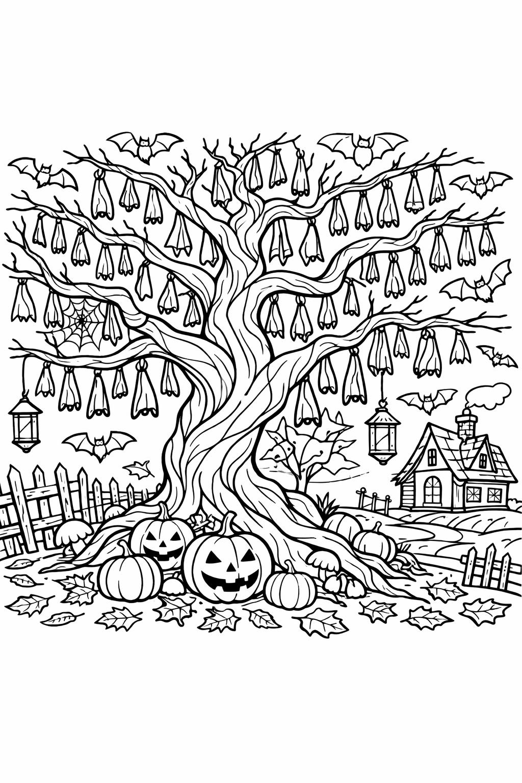 Halloween bat coloring page | creepy spooky artwork | festive printable sheet