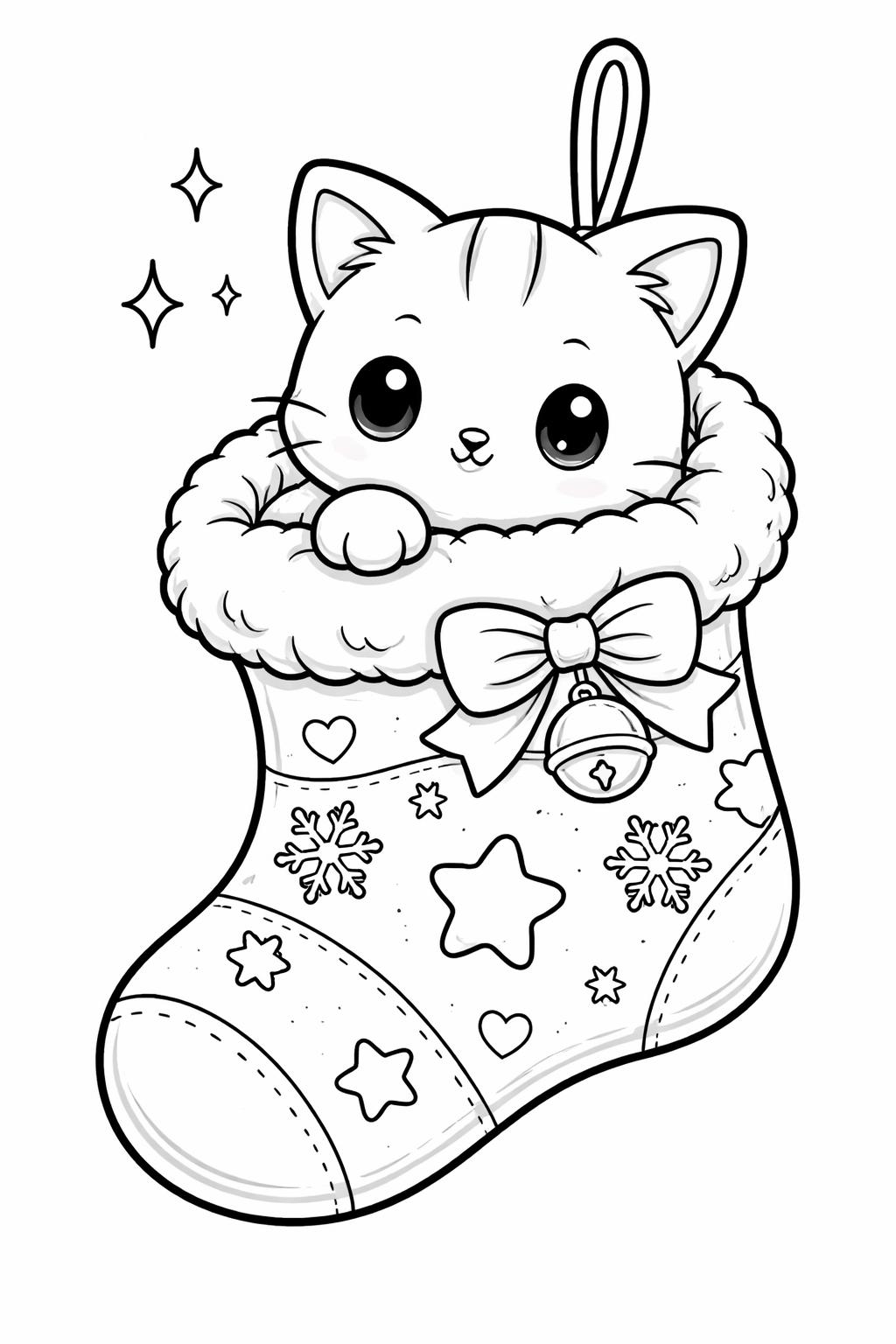 kawaii gingerbread man coloring page | sweet smiling cookie | printable holiday sheet