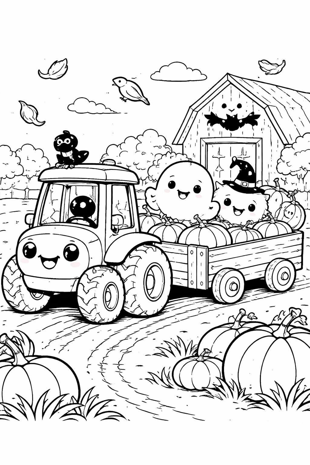 kawaii candy corn coloring page | cute Halloween candy character | fun coloring sheet