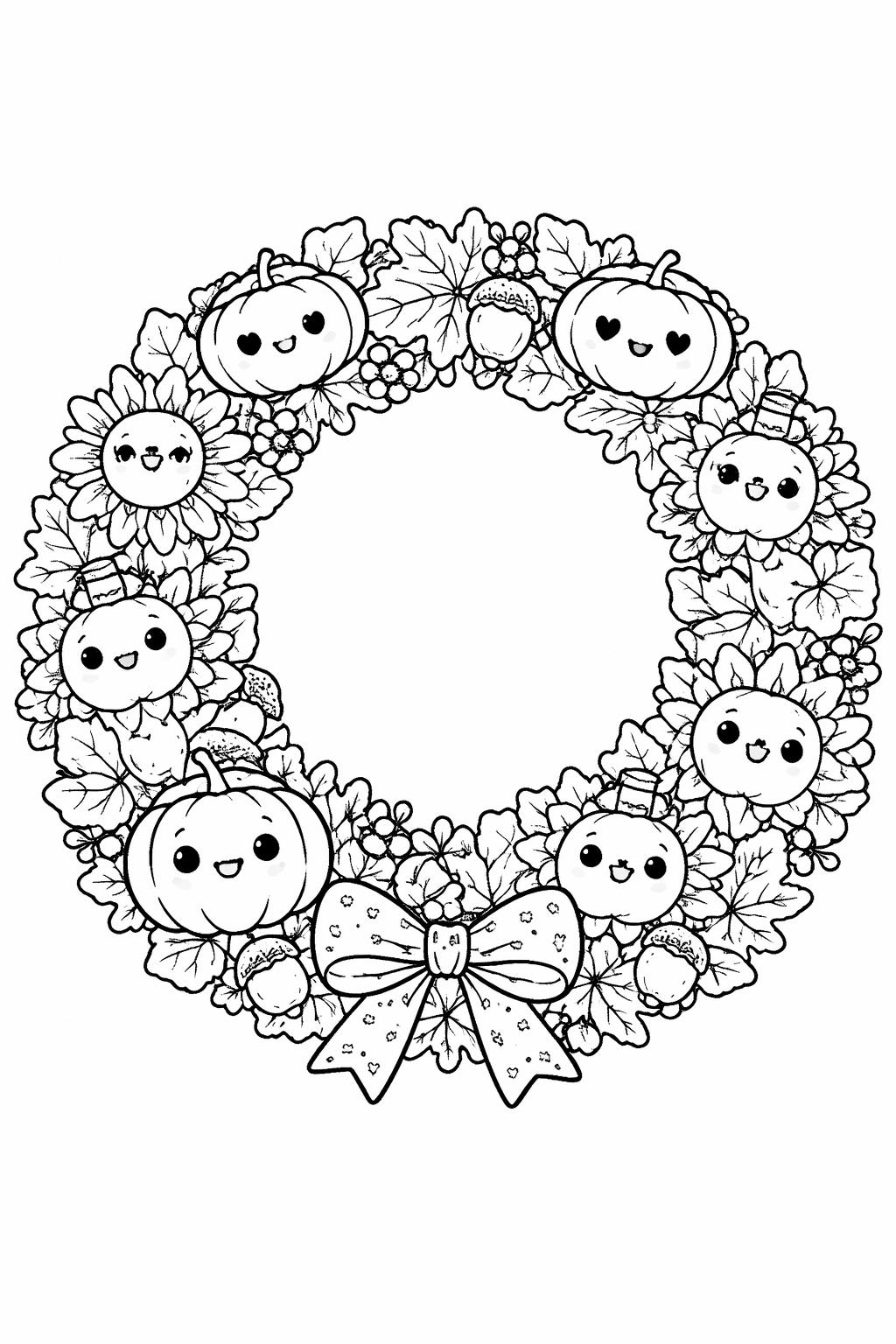 kawaii pilgrim hat coloring page | adorable traditional holiday accessory | printable kids activity