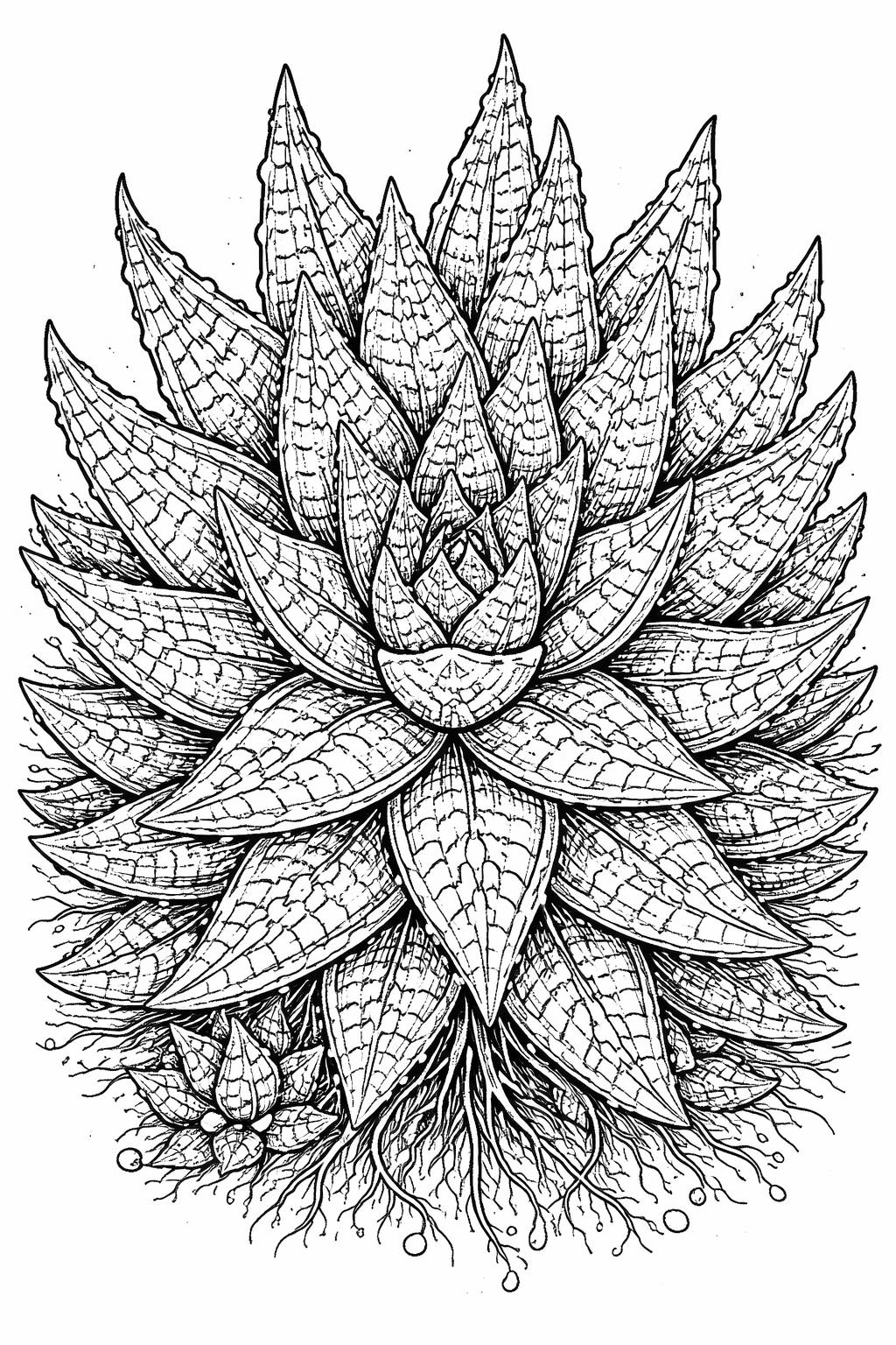 succulent with butterflies coloring page | delicate wings and foliage | peaceful nature coloring activity