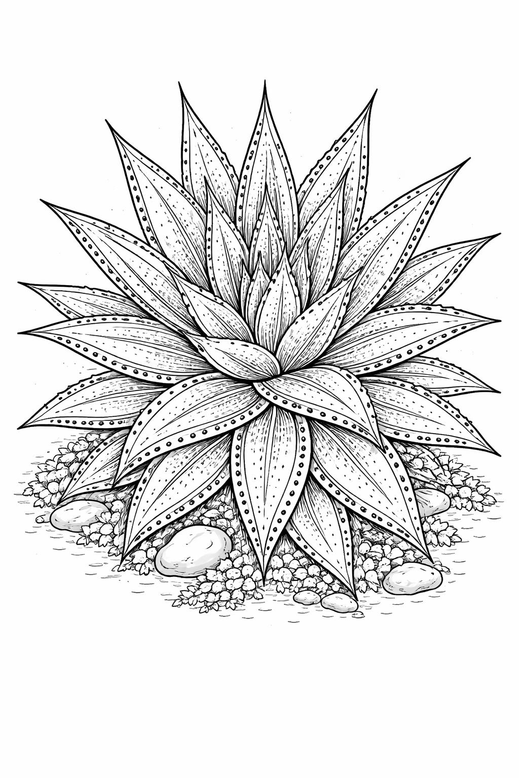 succulent window garden coloring page | plants beside a sunny window | adult coloring activity