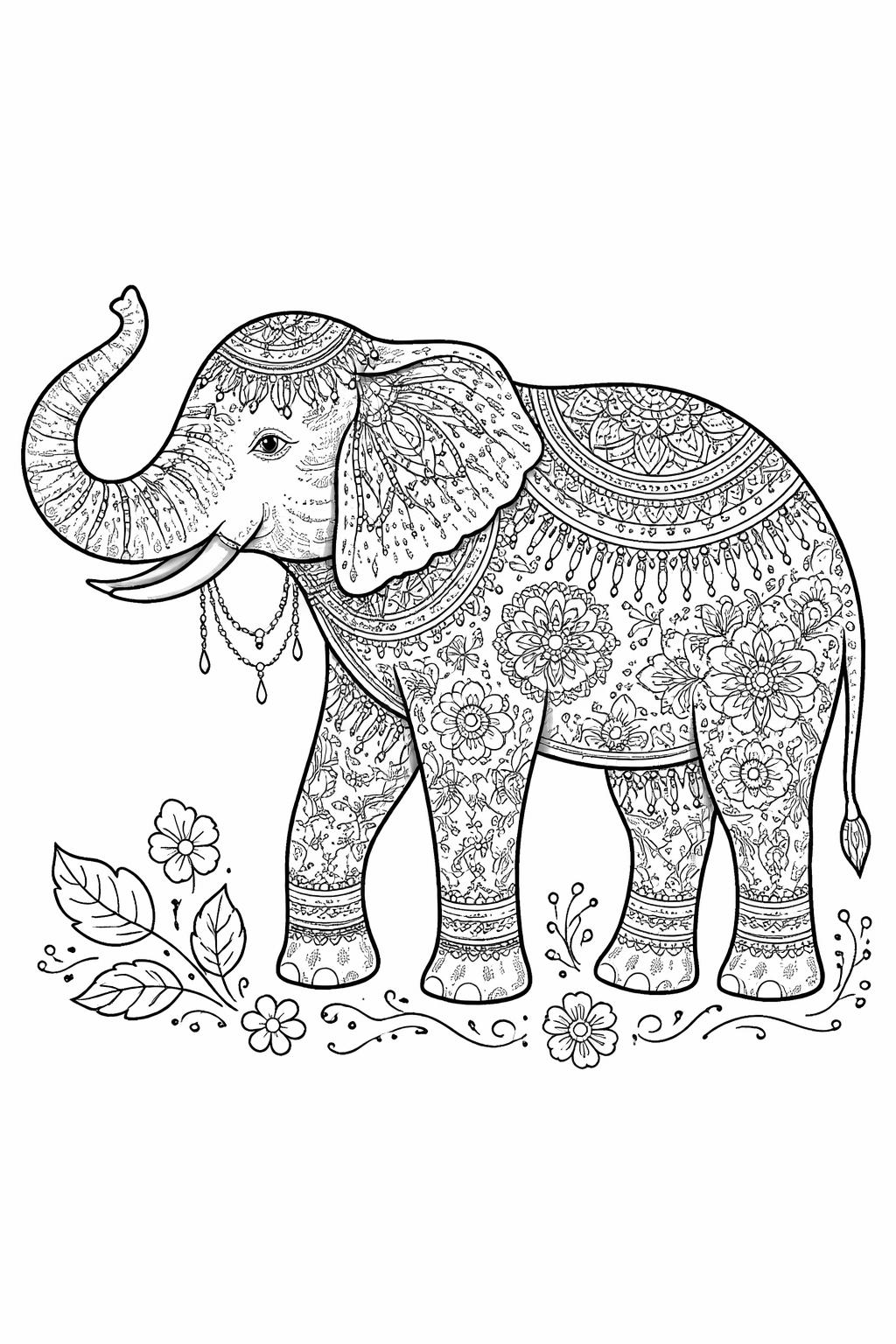 boho cactus coloring page | ornamental desert plant design | printable coloring sheet