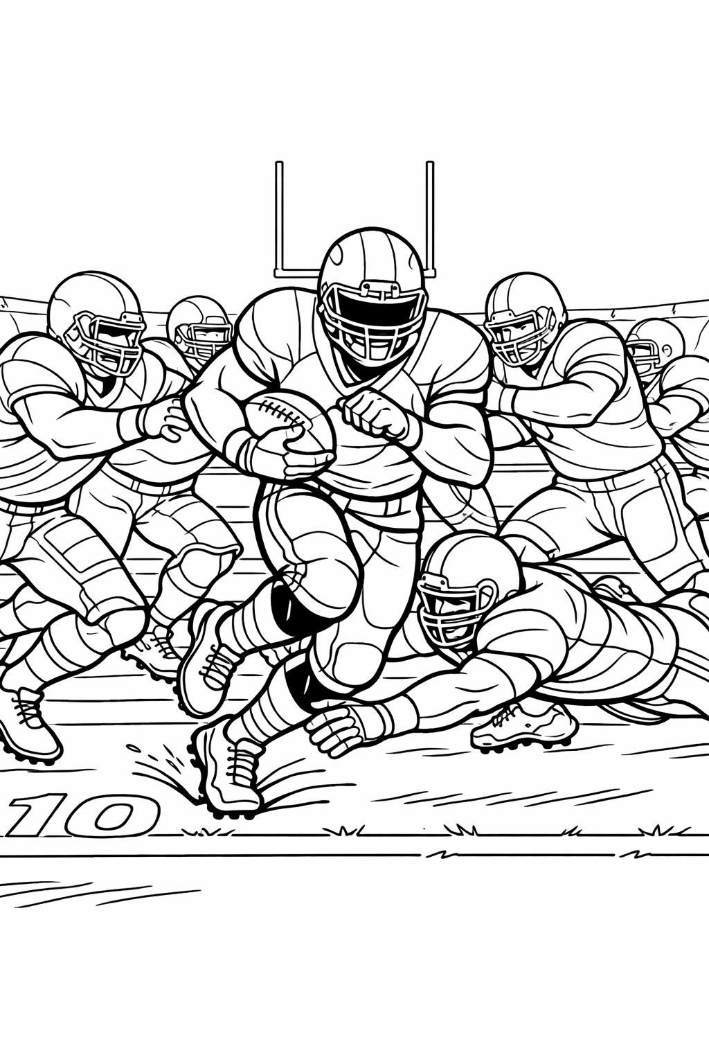 football mandala coloring page | detailed sports design | relaxing coloring activity