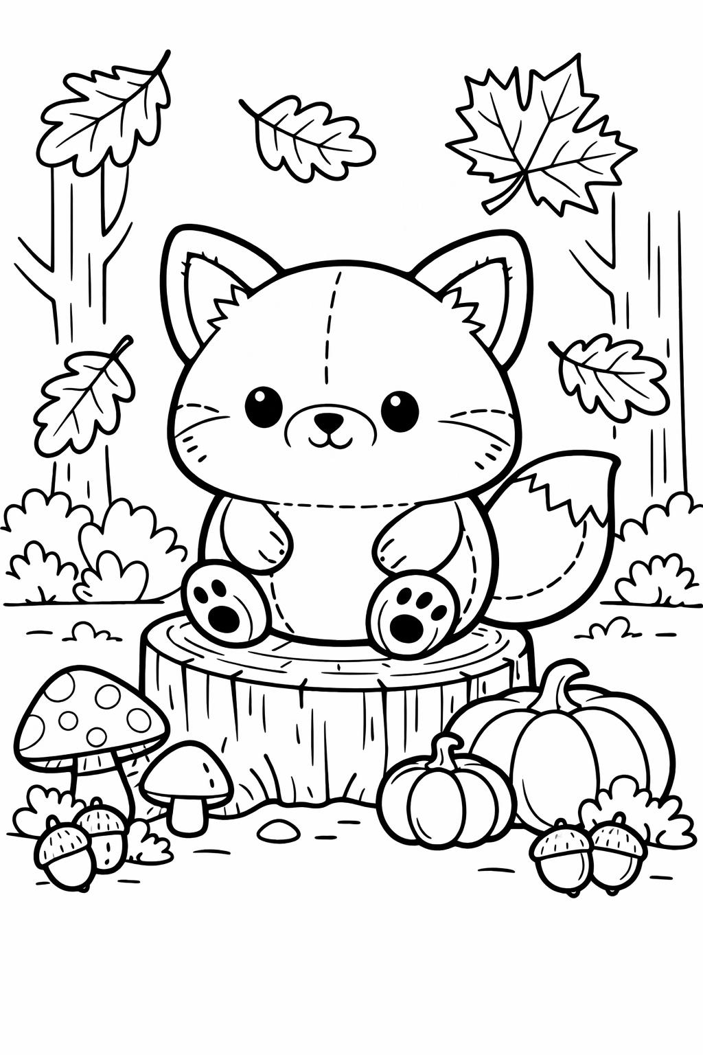 Squishmallow elephant coloring page | adorable plush animal | kids printable activity