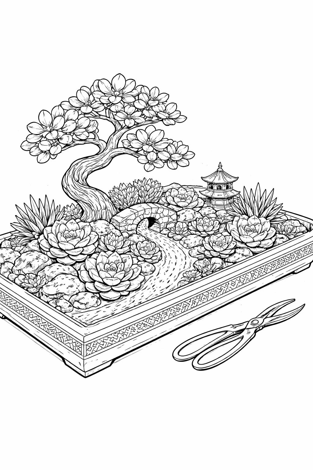aloe vera coloring page | long pointed succulent leaves | printable botanical illustration