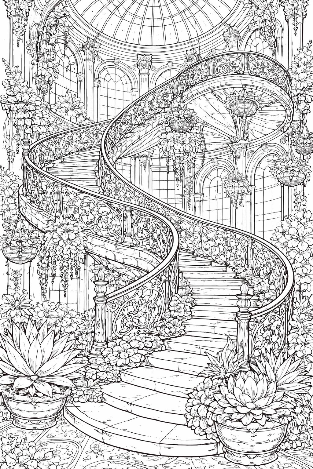 succulent in a teacup coloring page | charming miniature planter | creative botanical activity